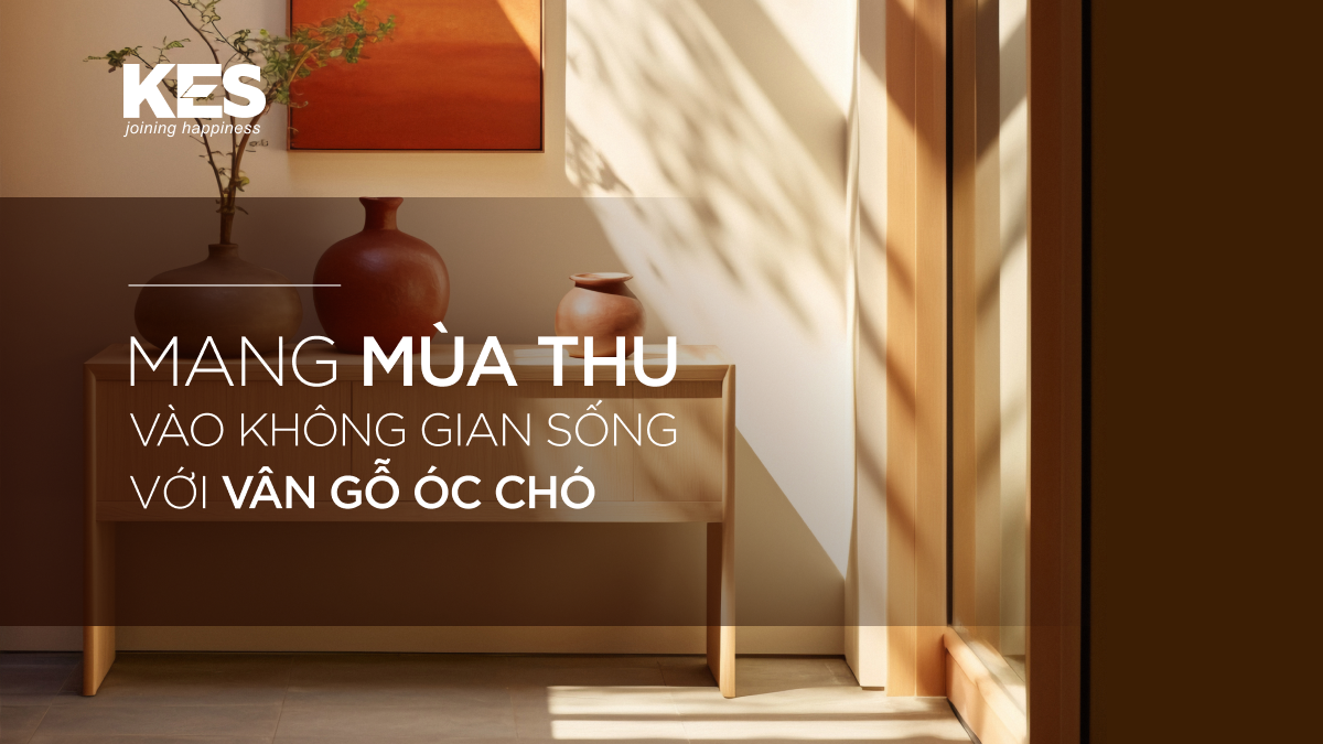 Mang mùa thu vào không gian sống với vân gỗ óc chó