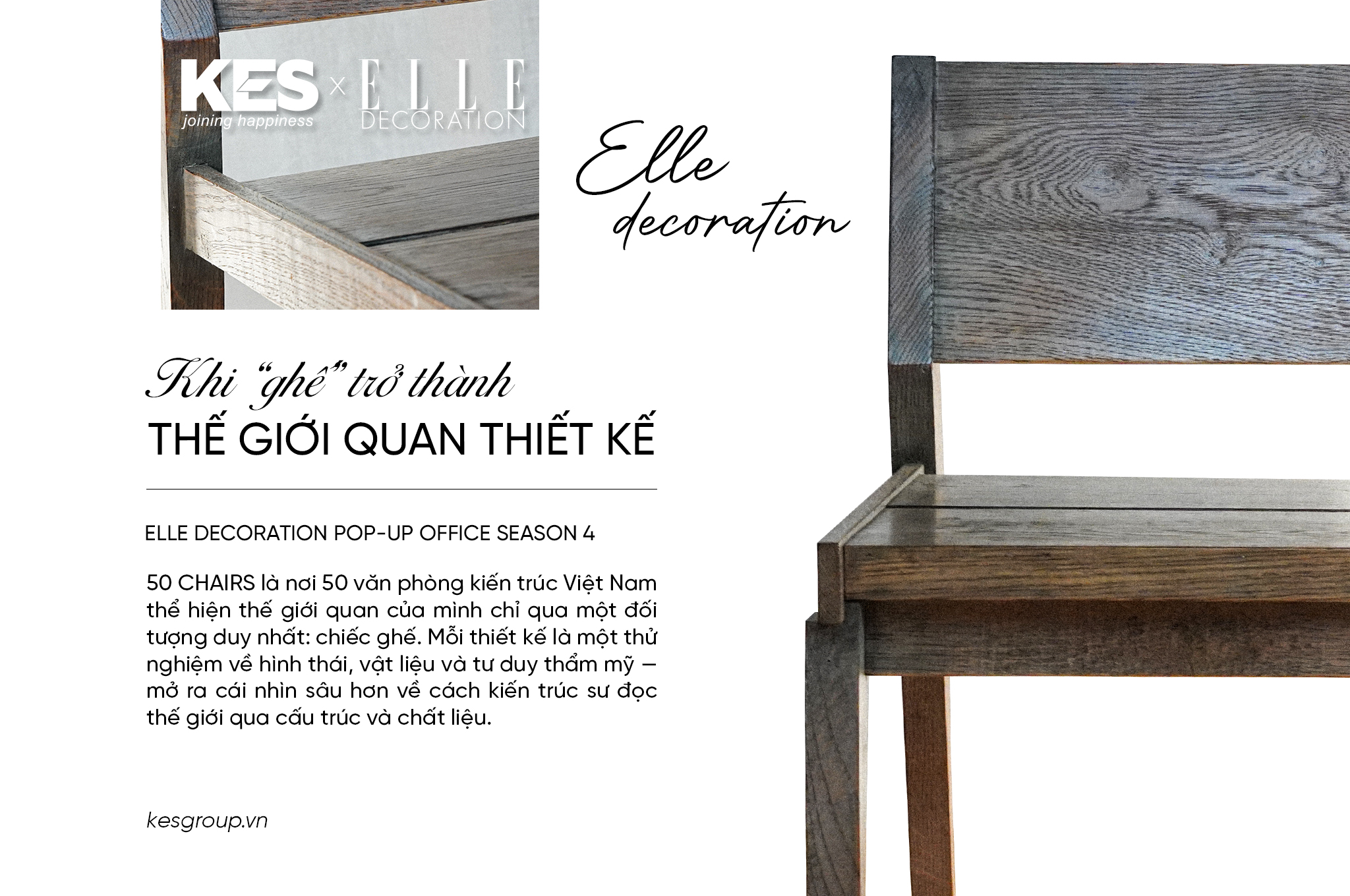Elle Decoration Pop-up Office S4 | 50 chairs - khi “ghế” trở thành thế giới quan thiết kế