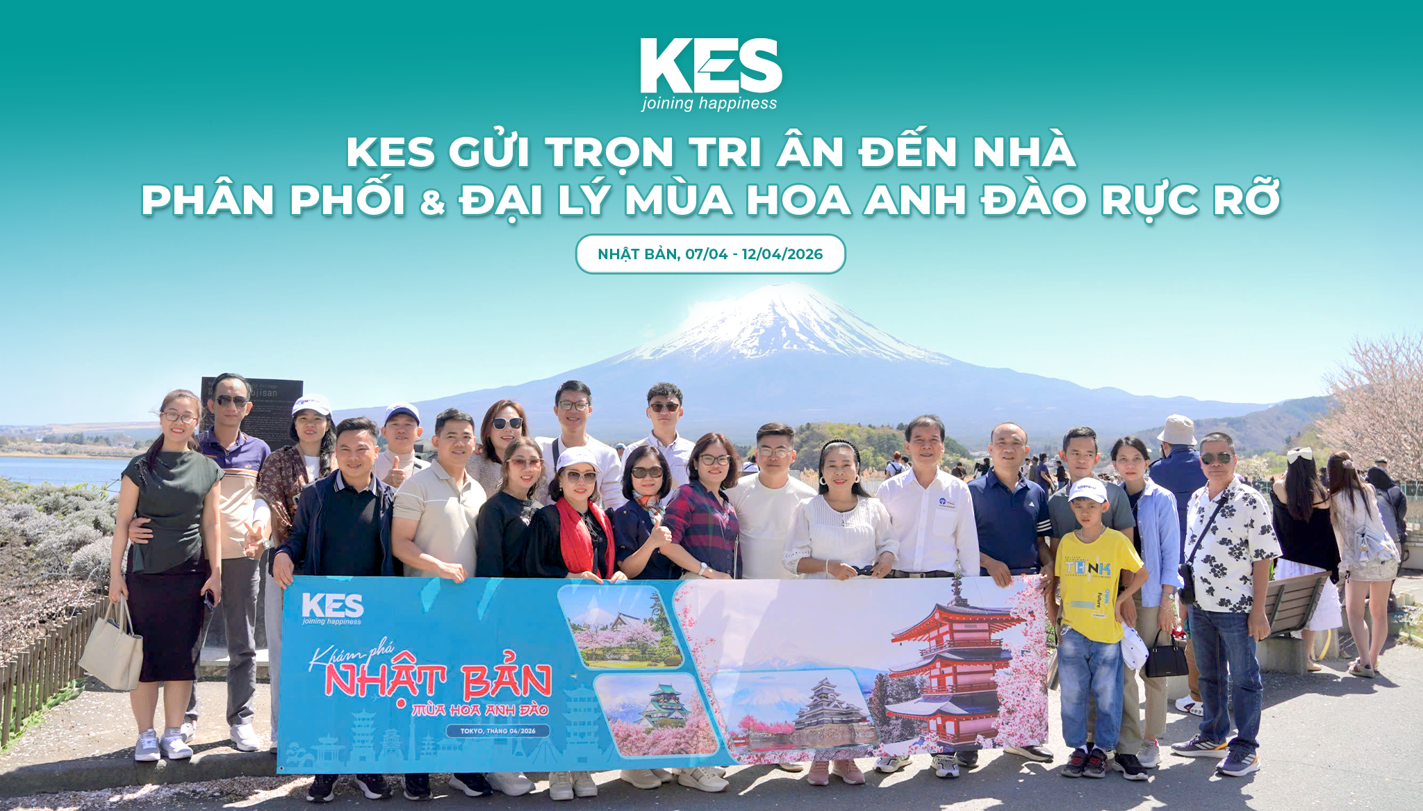 Hành trình Nhật Bản 2026 – KES gửi trọn tri ân đến Nhà phân phối & Đại lý qua mùa hoa anh đào rực rỡ